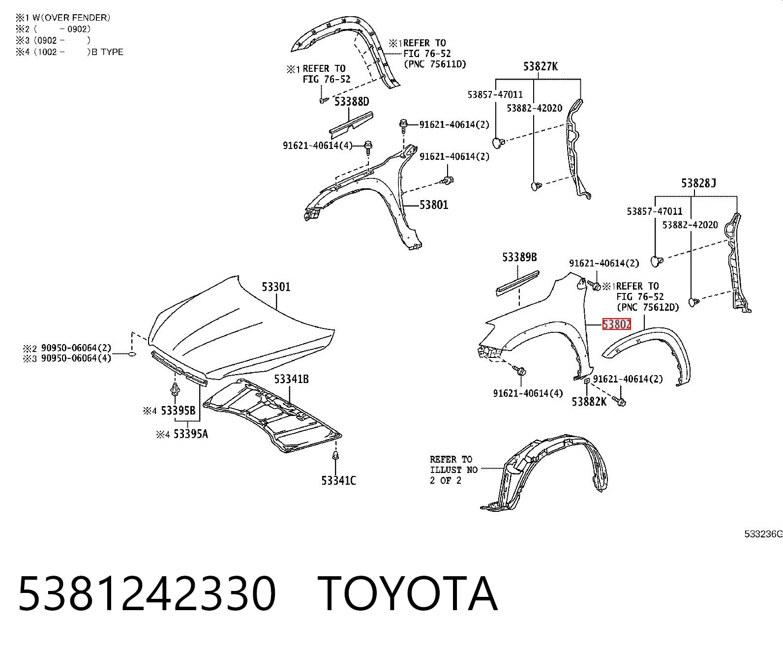 5381242330 Toyota