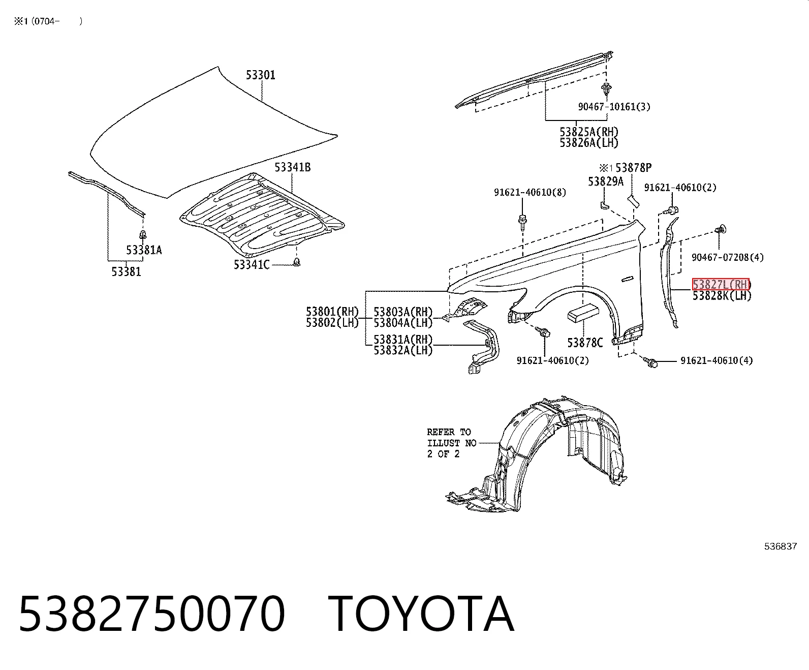 5382750070 Toyota