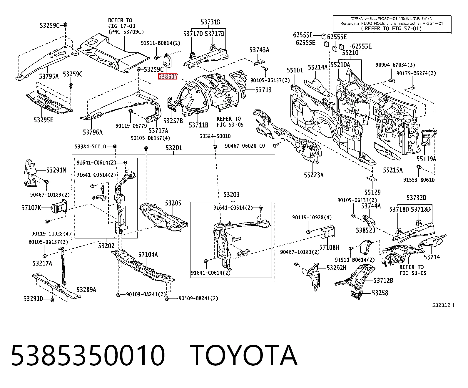 5385350010 Toyota