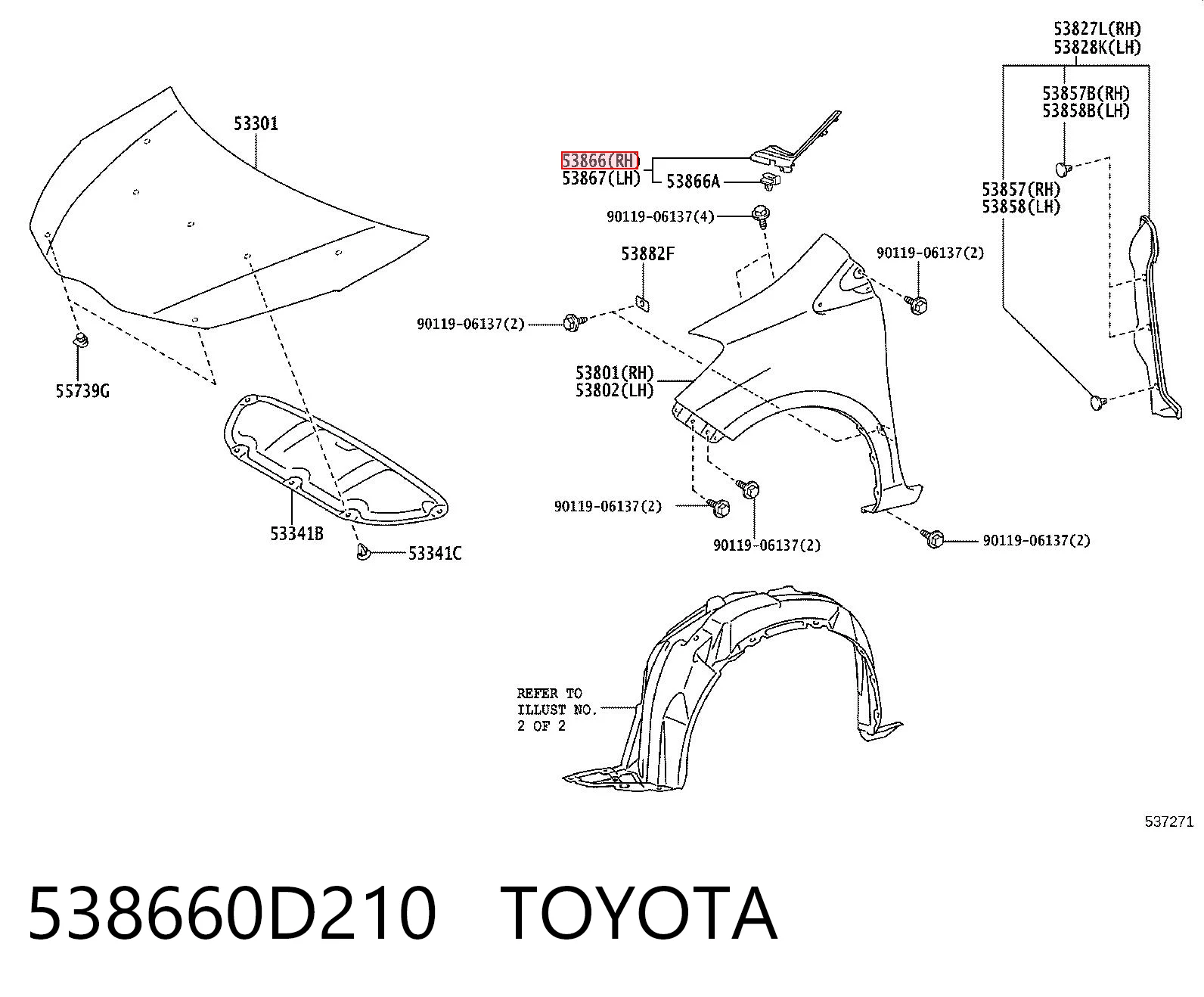 538660D210 Toyota