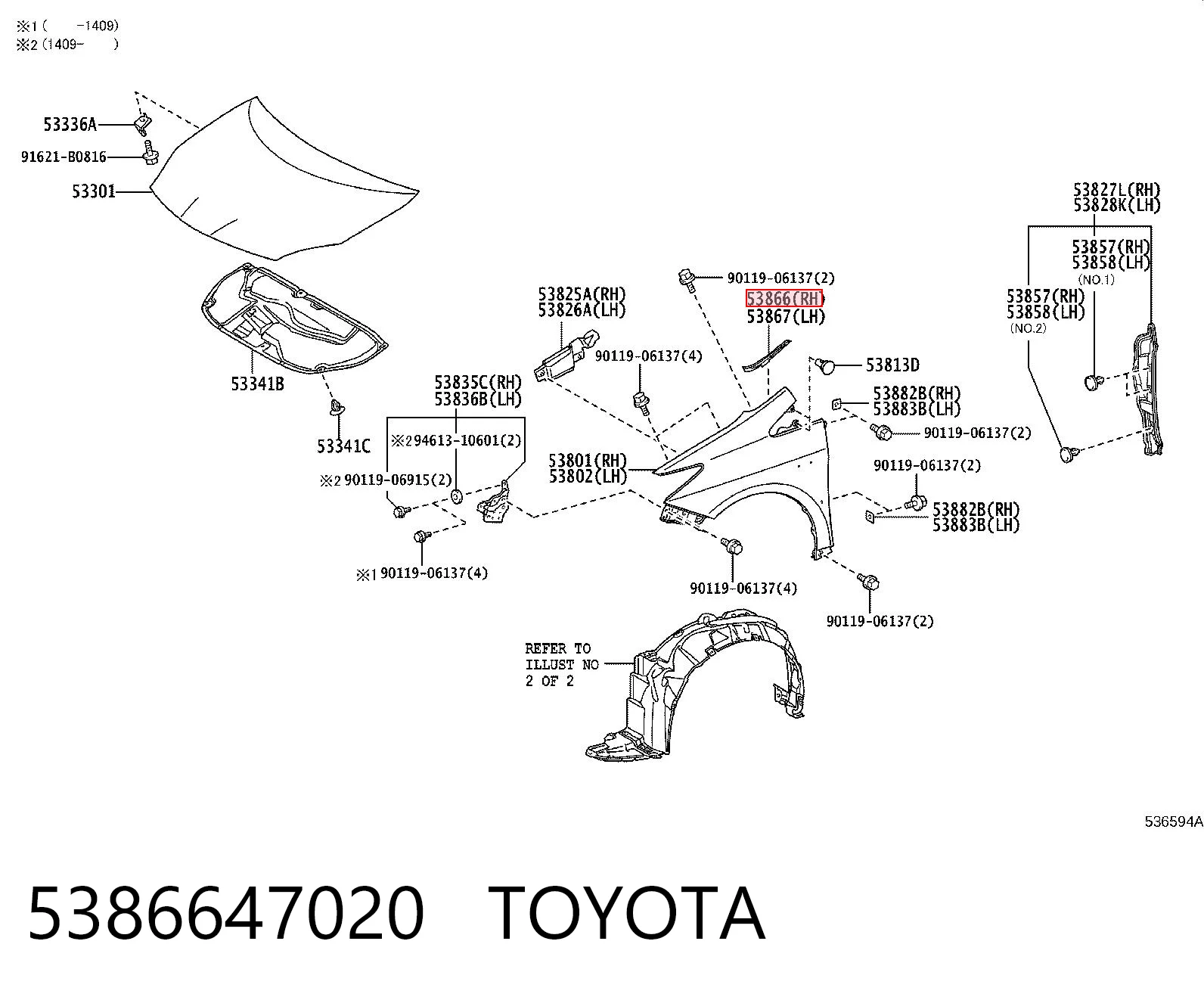 5386647020 Toyota