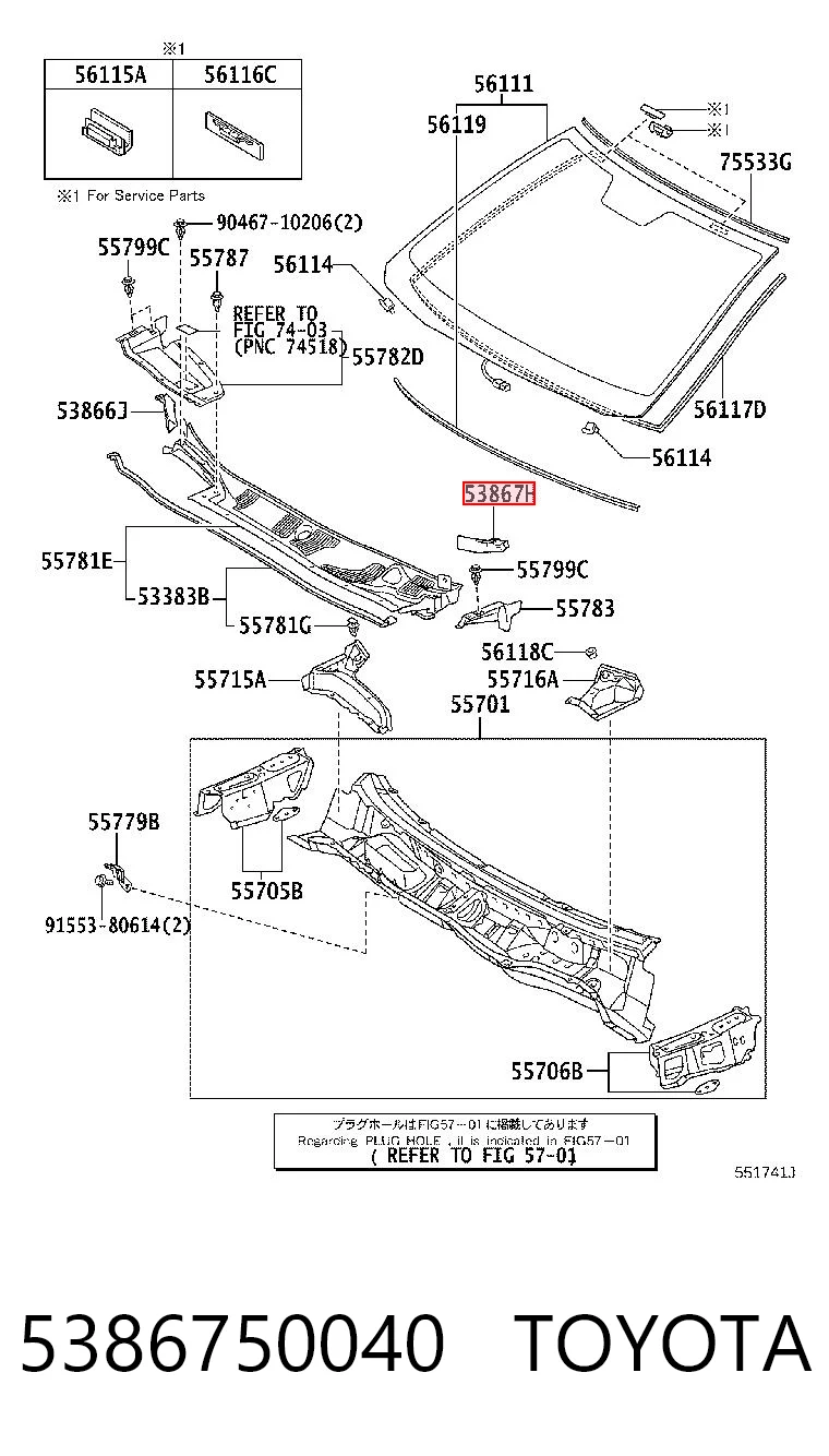 5386750040 Toyota