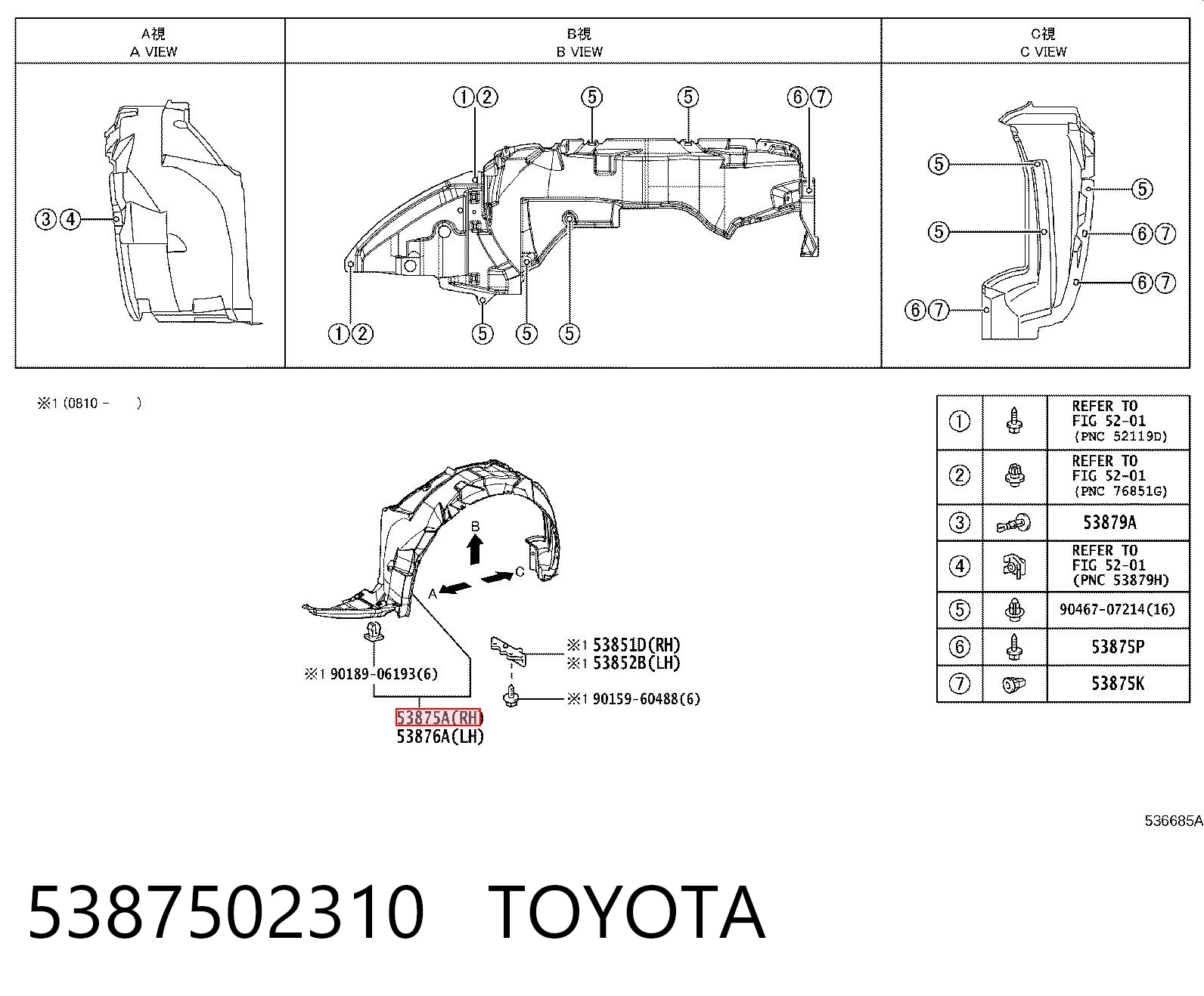 5387502310 Toyota