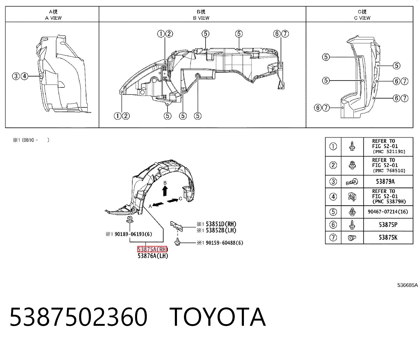 5387502360 Toyota