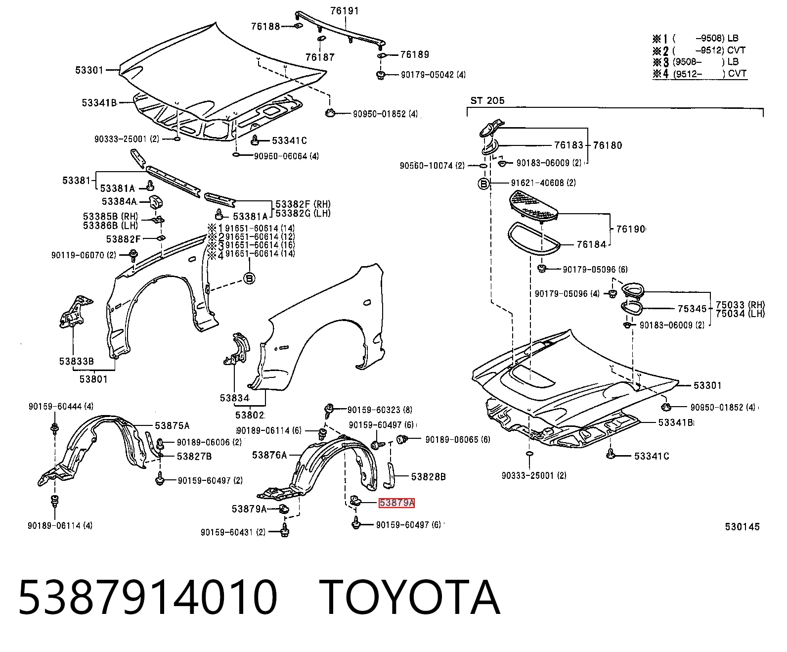 5387914010 Toyota 