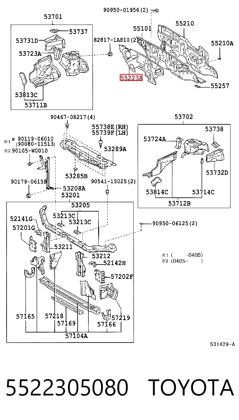 5522305080 Toyota