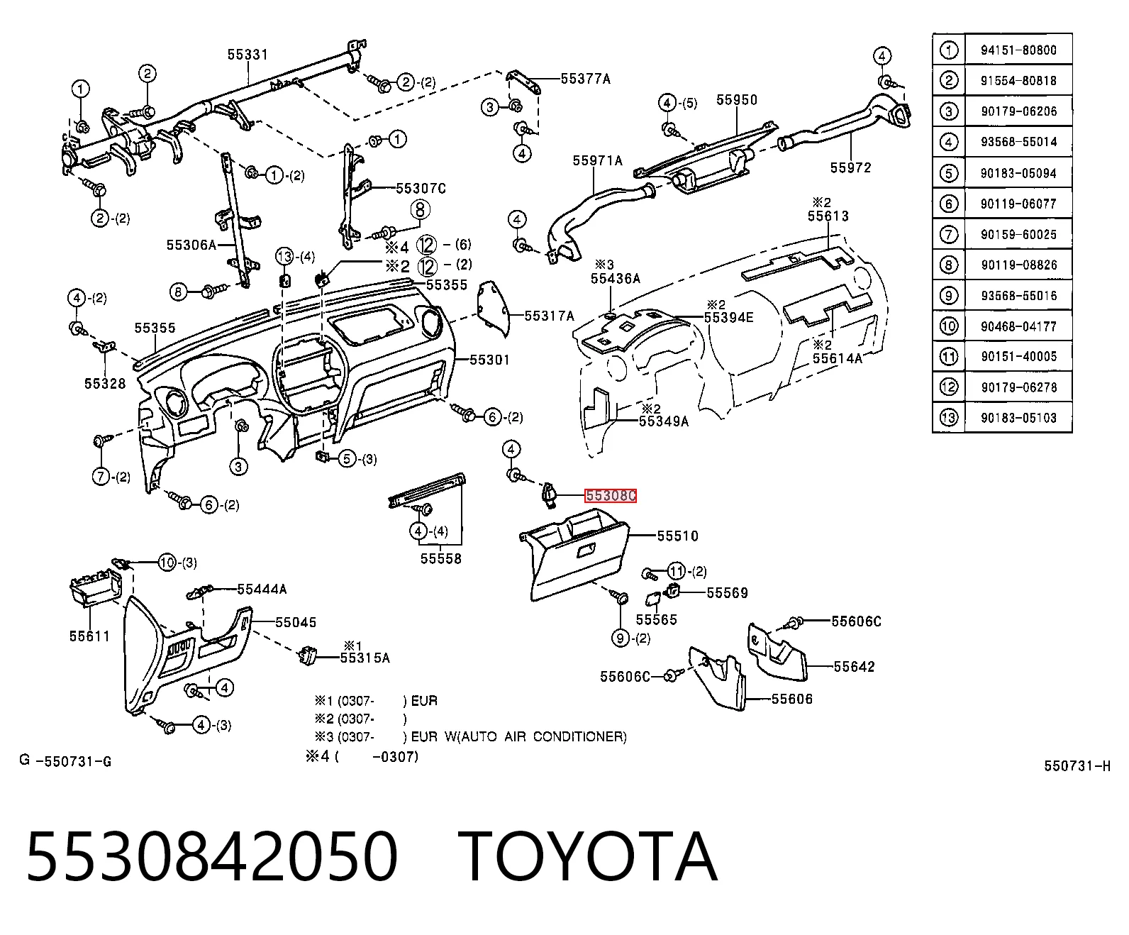 5530842050 Toyota