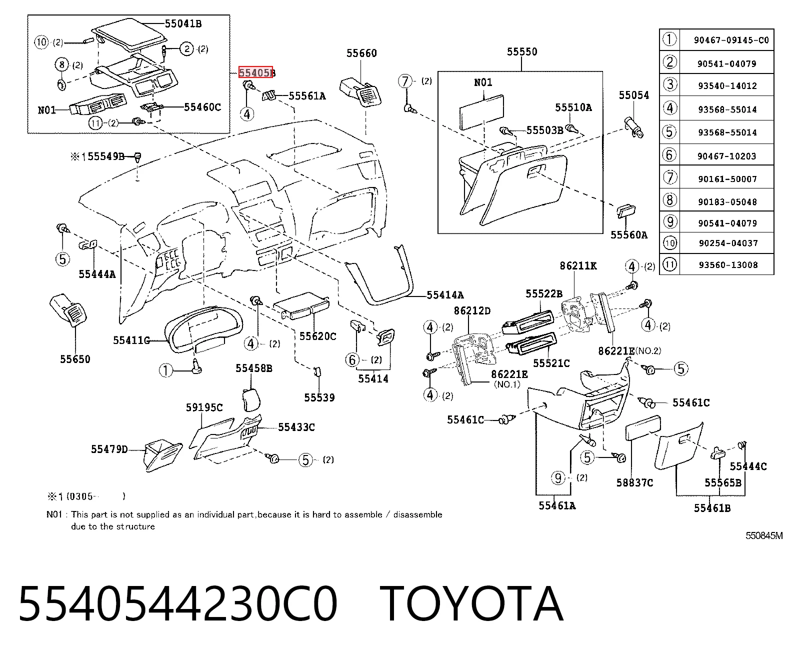 5540544230C0 Toyota