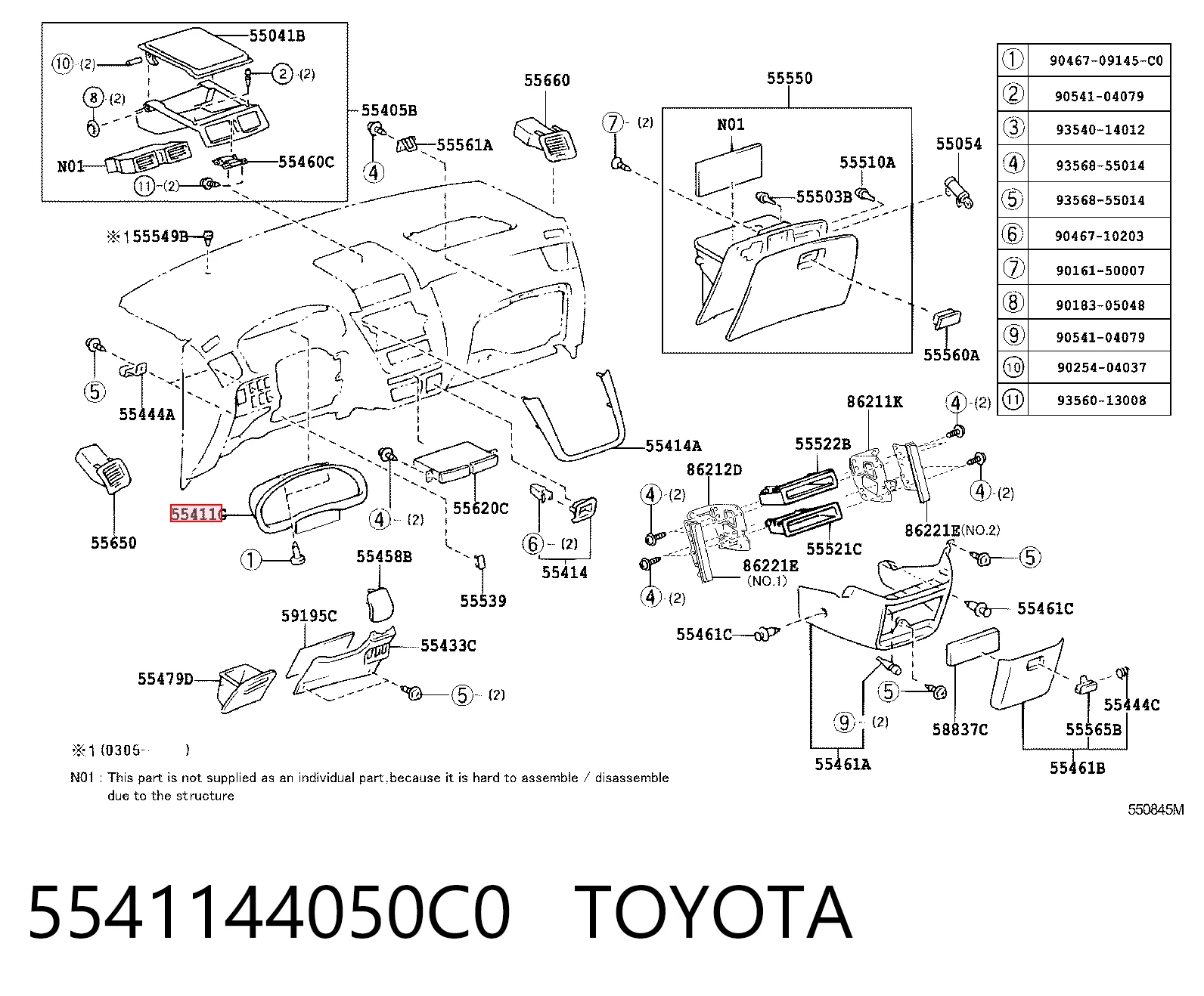5541144050C0 Toyota