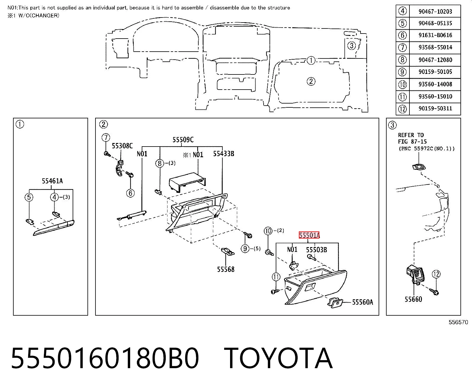 5550160180B0 Toyota