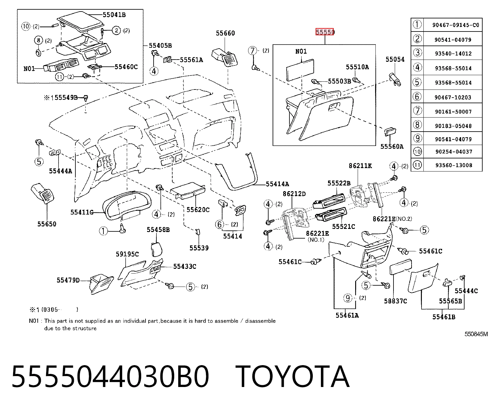 5555044030B0 Toyota