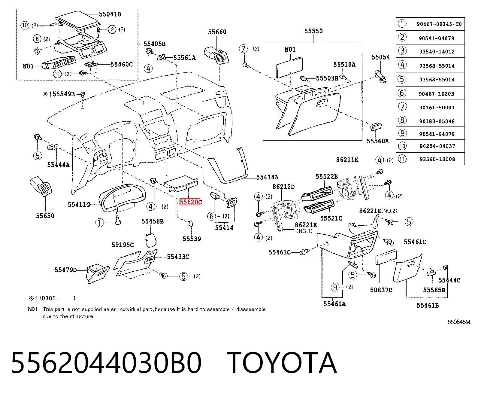 5562044030B0 Toyota