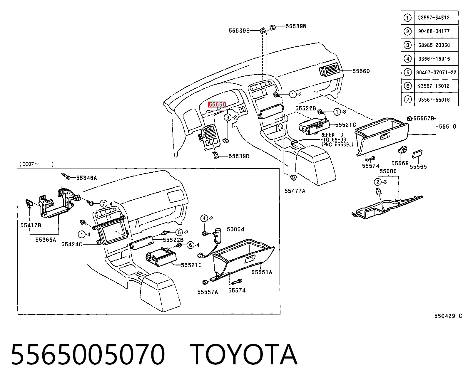 5565005070 Toyota