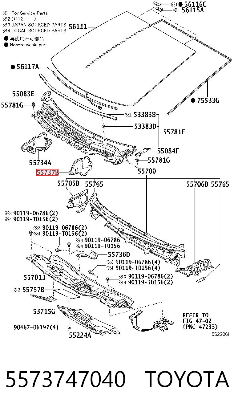5573747040 Toyota