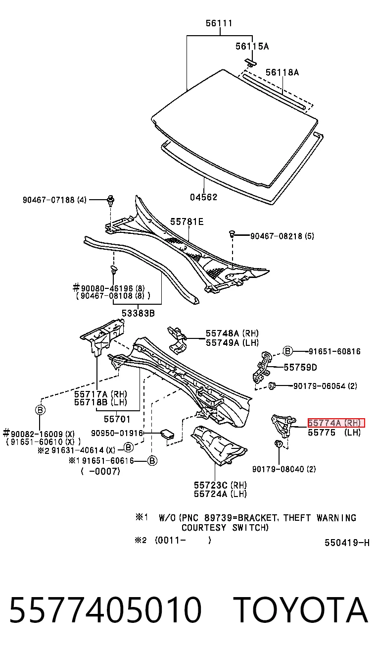 5577405010 Toyota