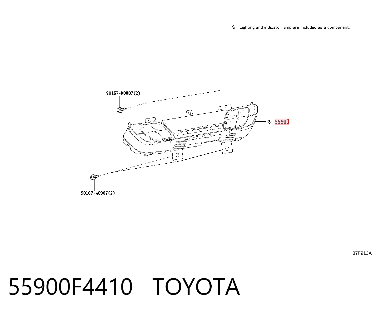 Unidad de control de la ventilación Toyota C-HR  (2016-2023)