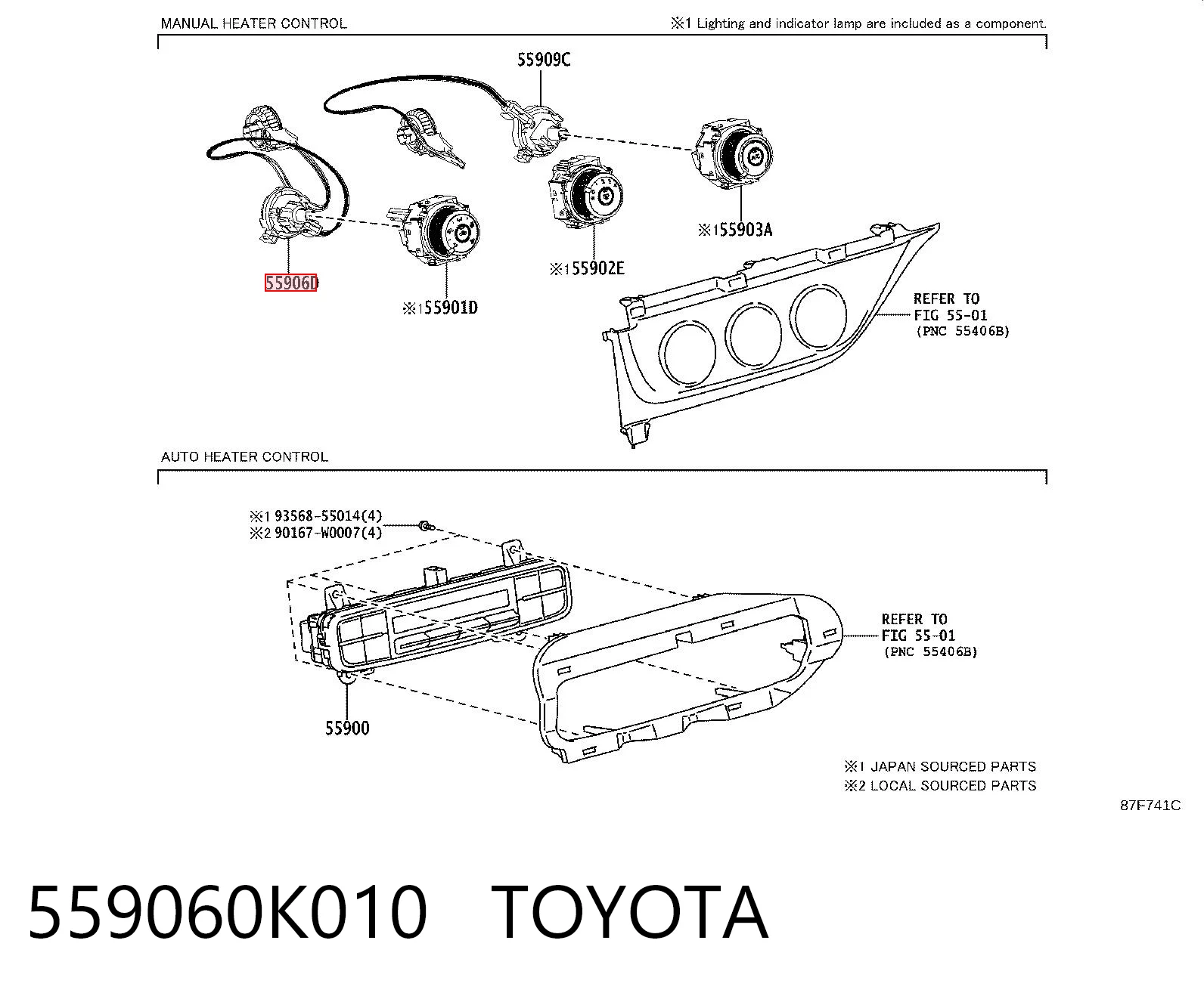 559060K010 Toyota 
