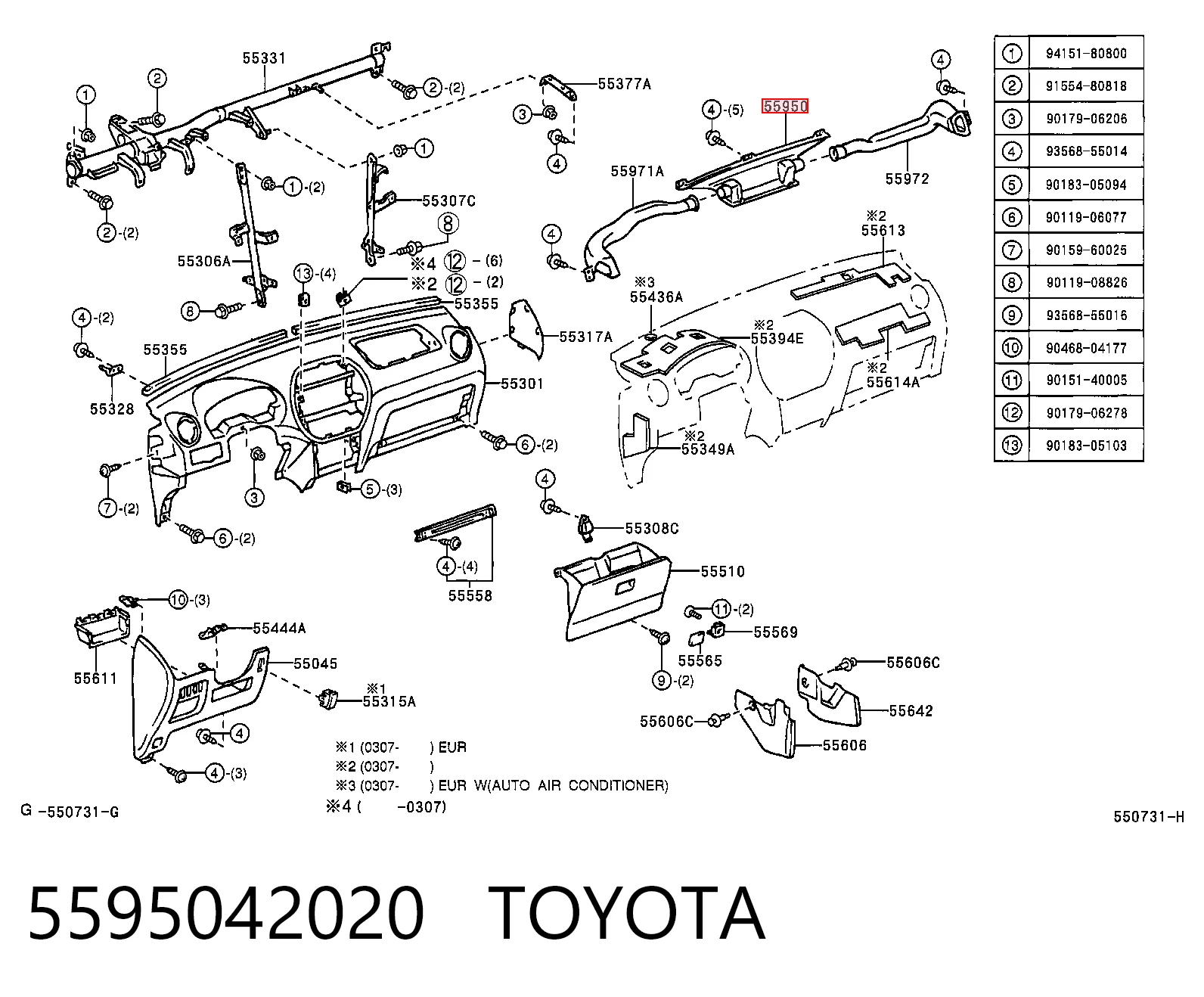 5595042020 Toyota
