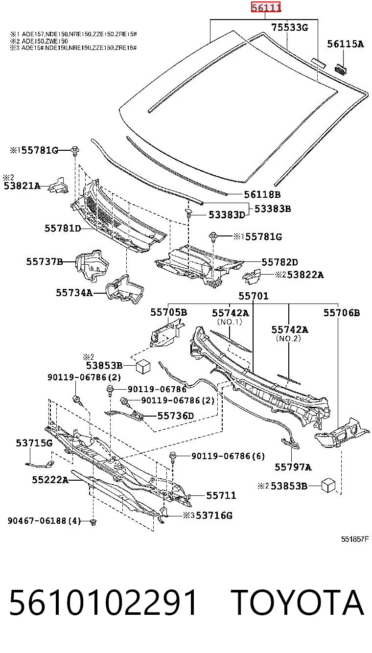 Parabrisas de coche Skoda Octavia III (5E3, NL3, NR3)