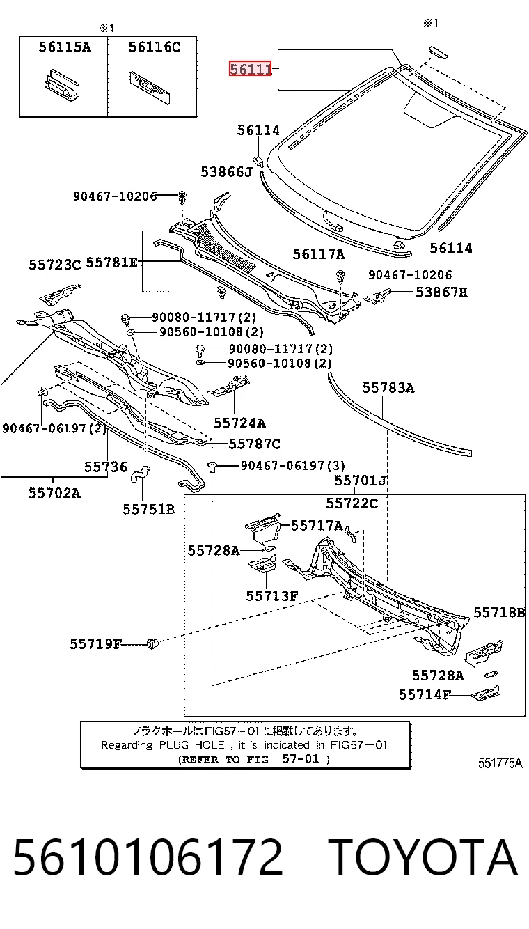 5610106172 Toyota