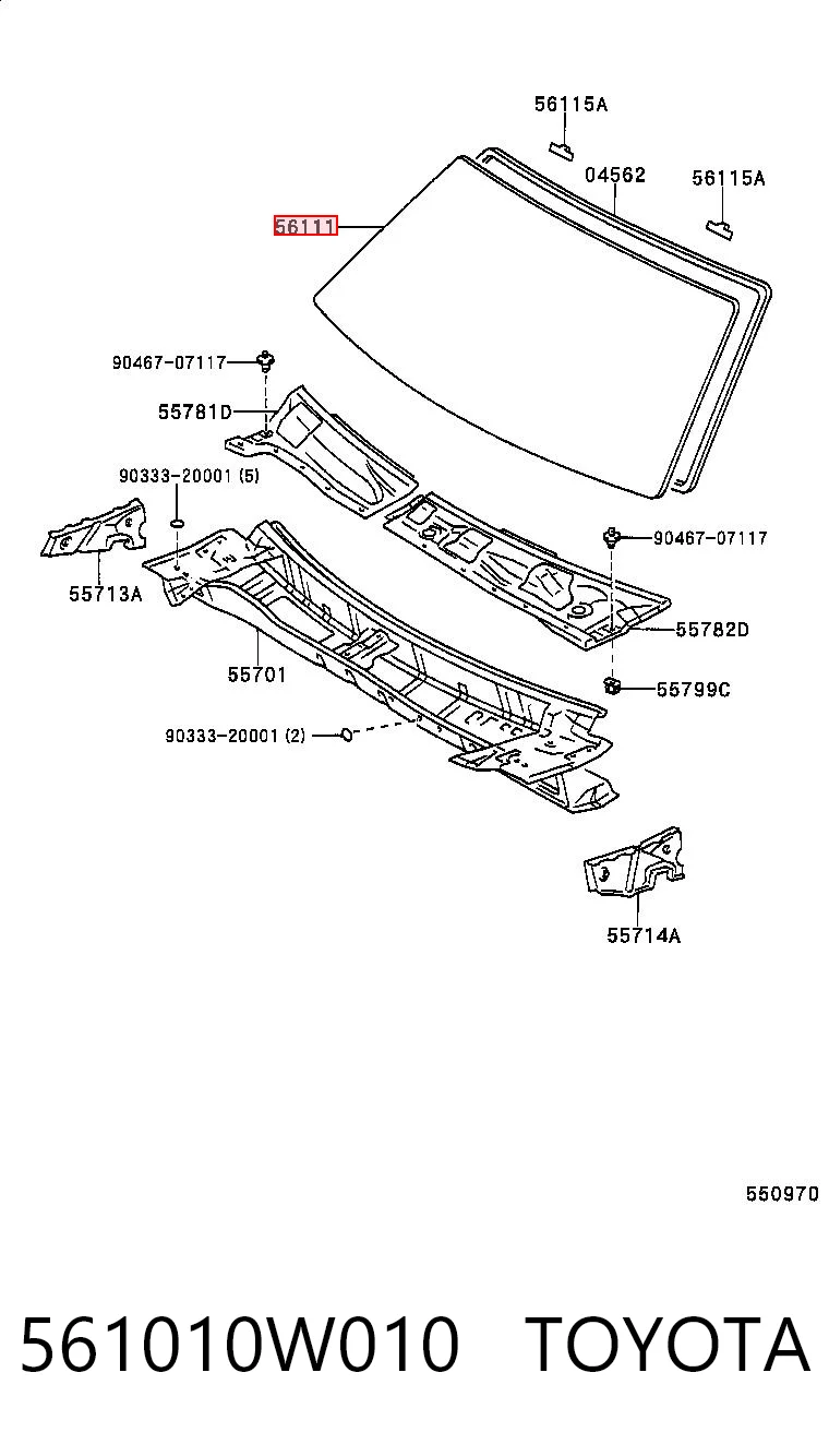 Parabrisas TOYOTA 561010W010