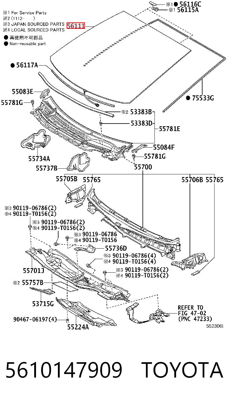 5610147909 Toyota