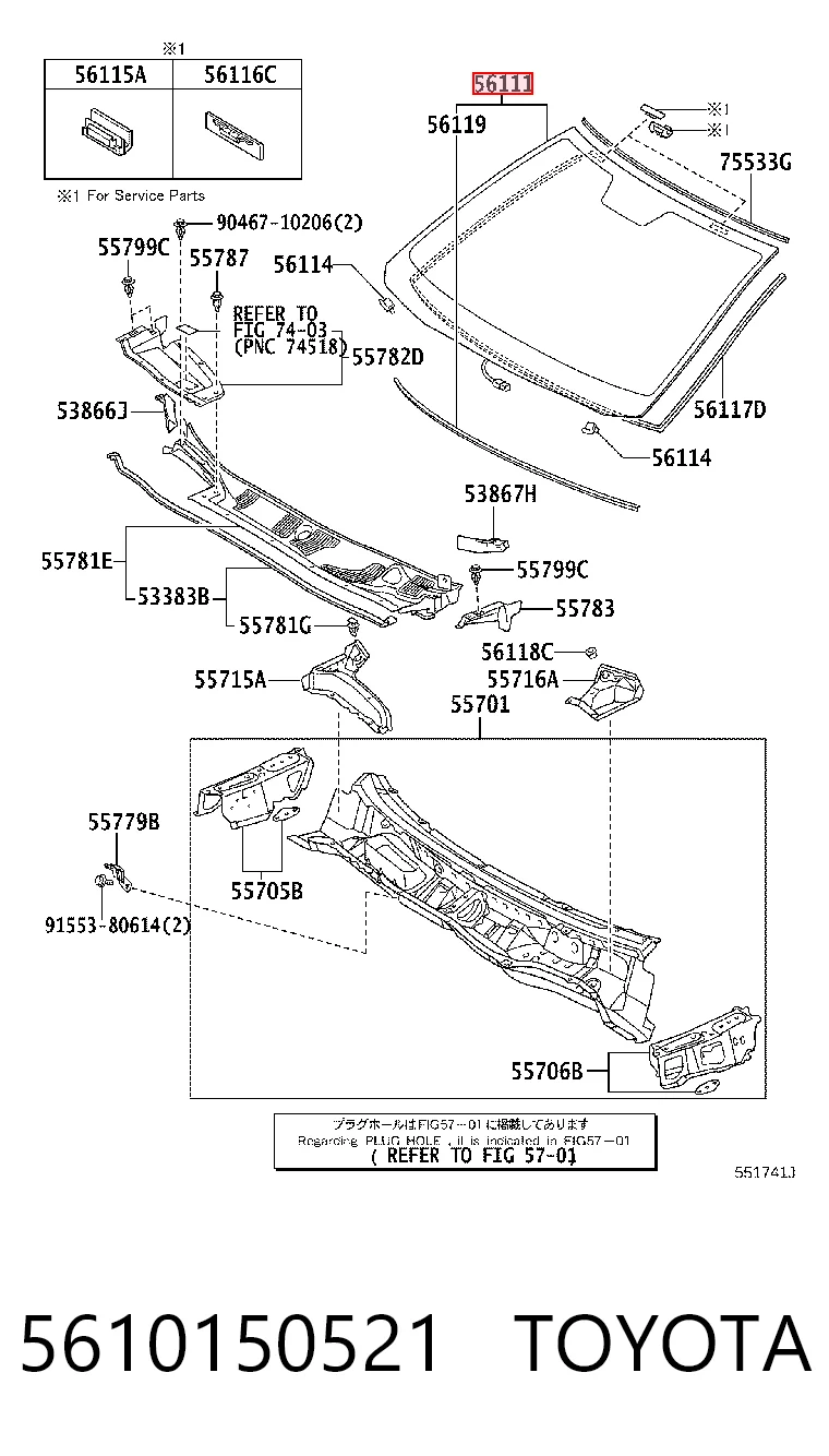 5610150521 Toyota