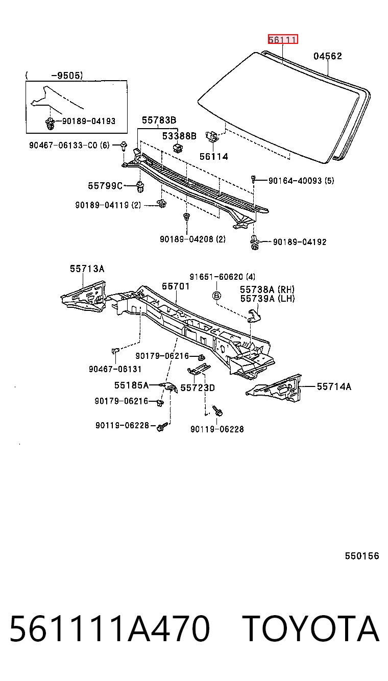 Cristal parabrisas Toyota Corolla liftback (E10) (1992 - 1997) precio, desde 90,68 EUR