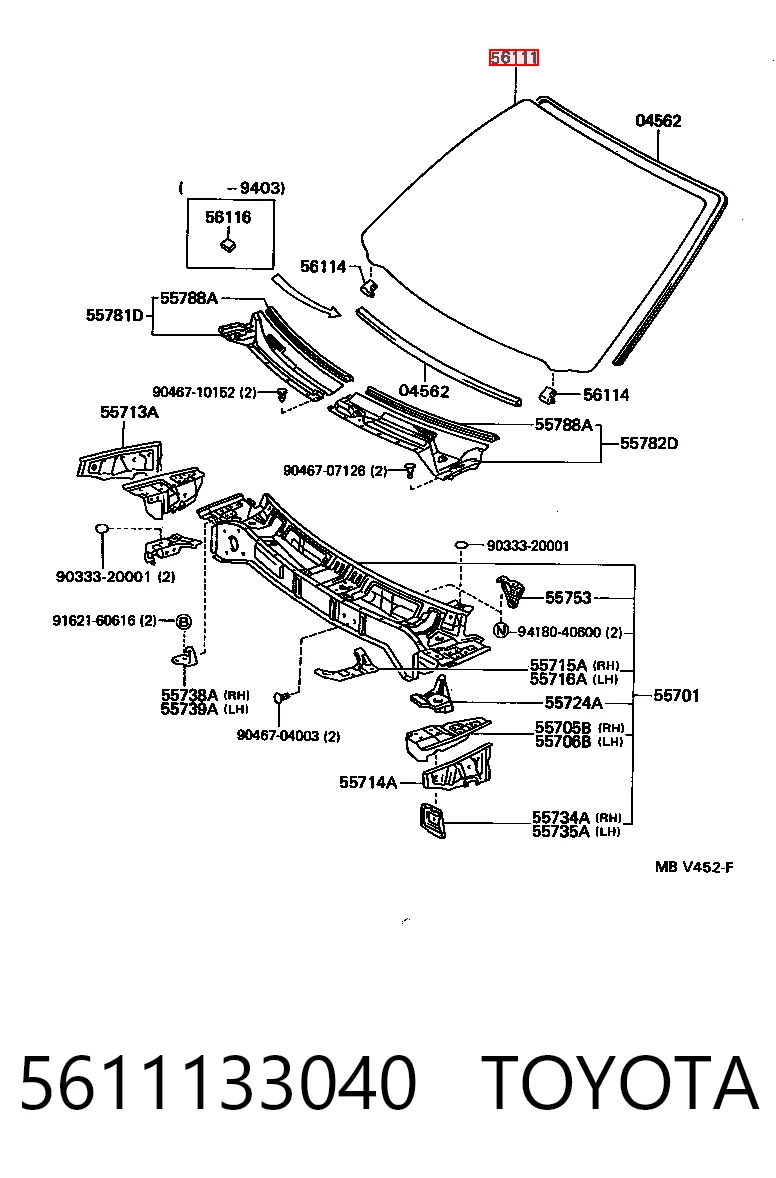 Comprar Parabrisas Toyota Camry III V10
