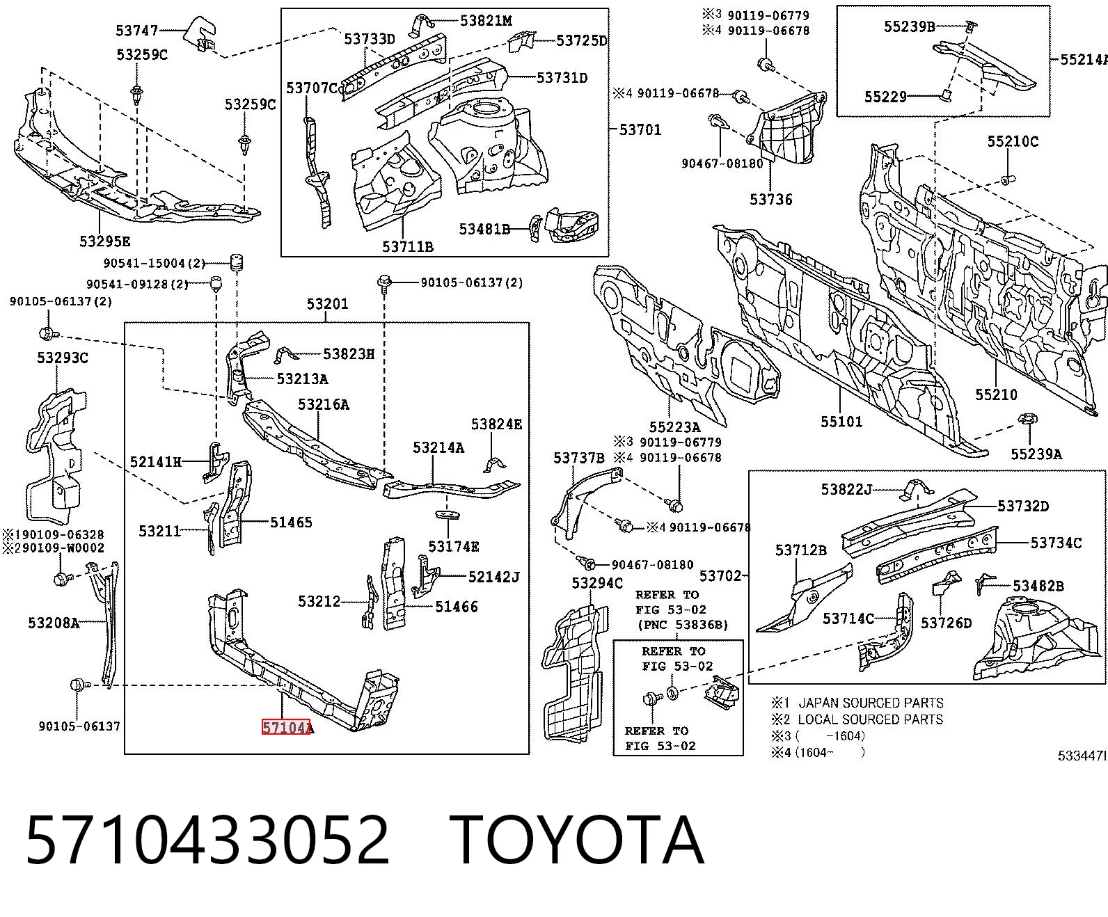 5710433052 Toyota