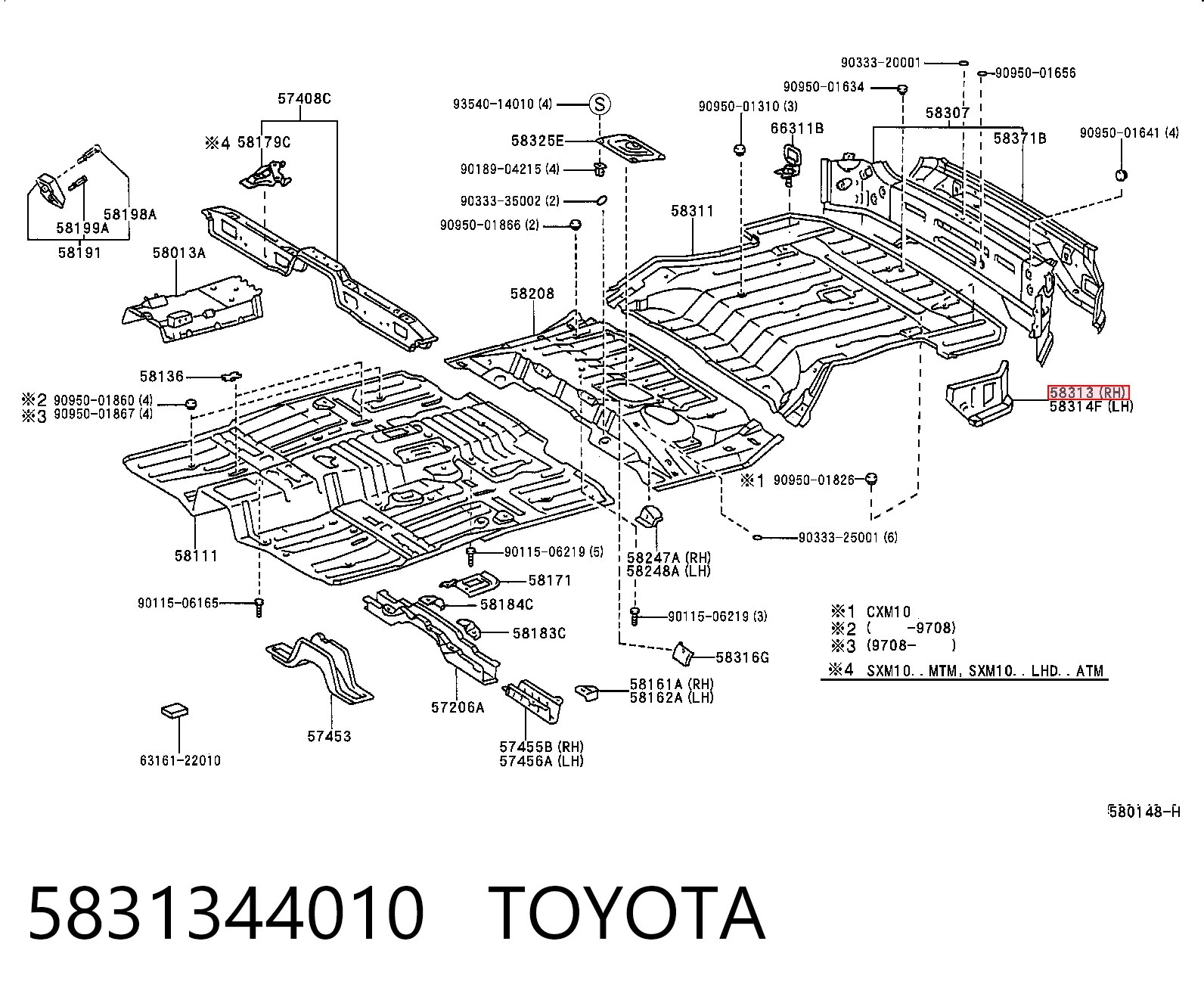 5831344010 Toyota
