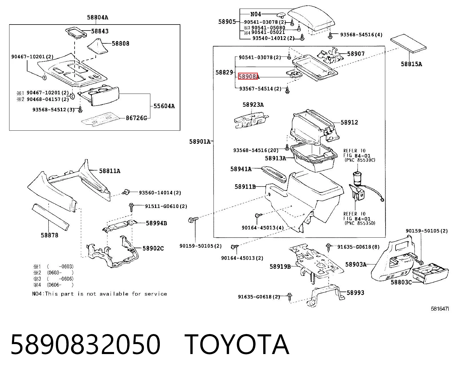 5890832050 Toyota