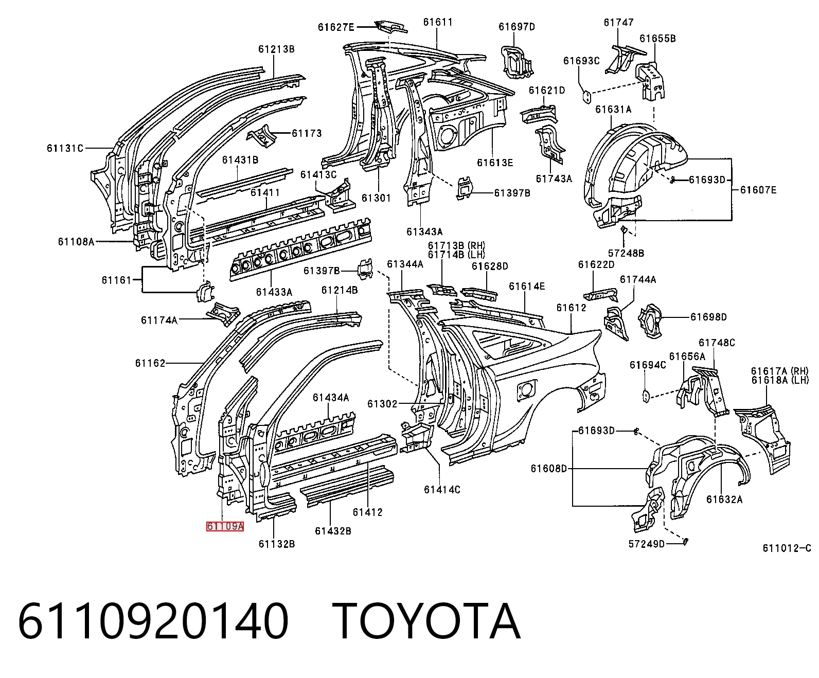 6110920140 Toyota