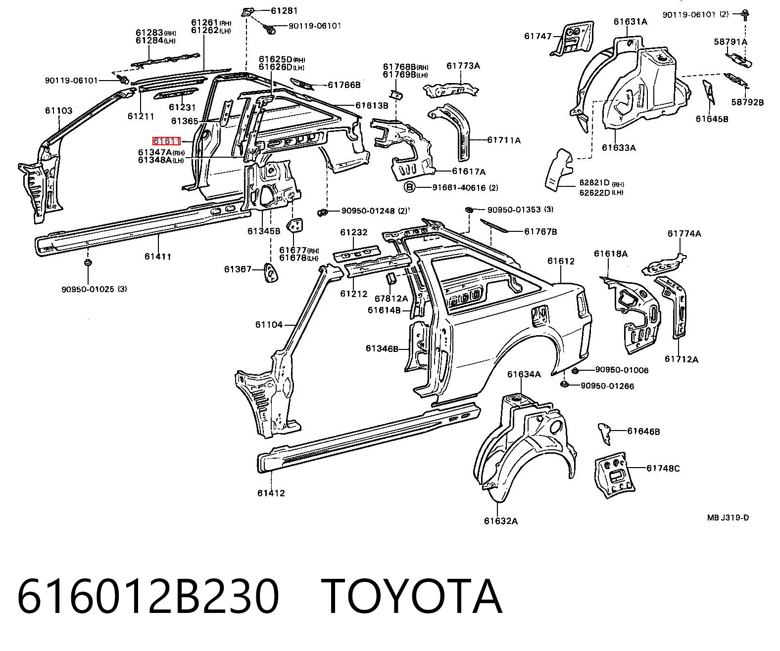 616012B230 Toyota