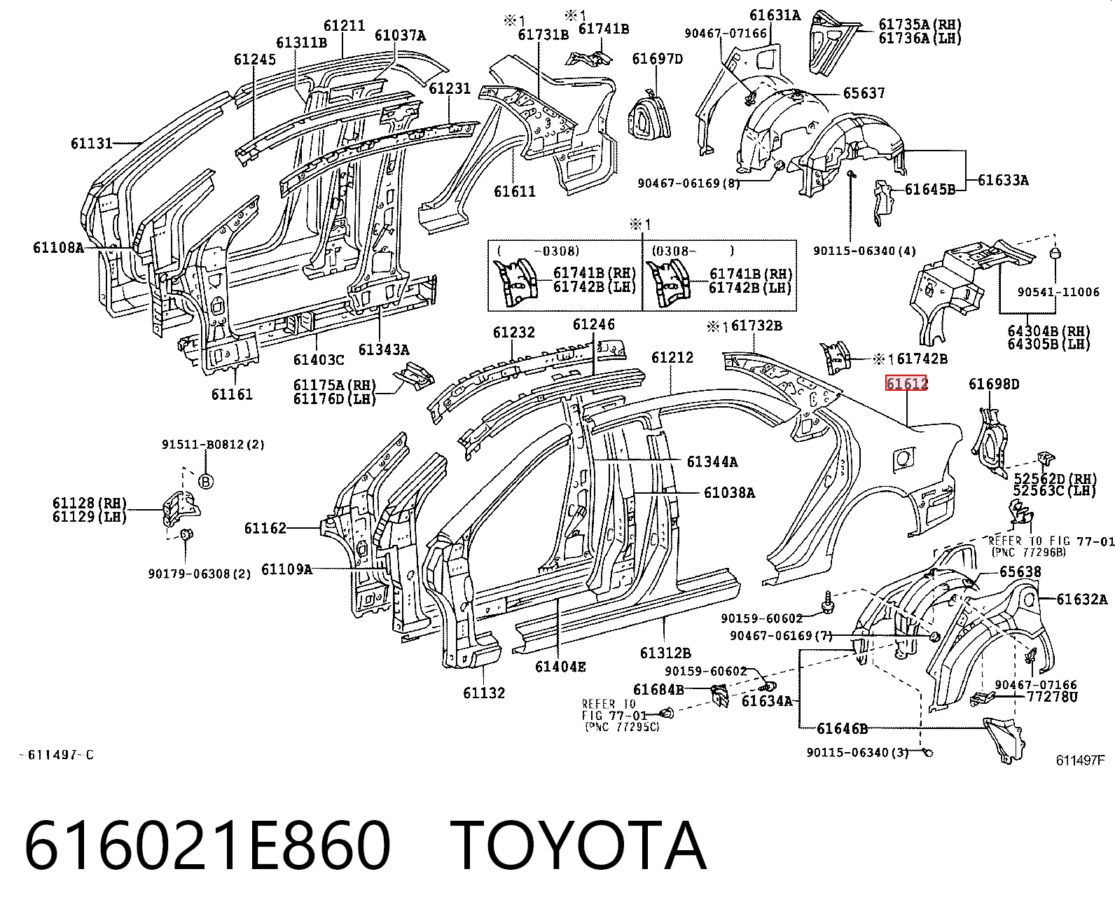 616021E860 Toyota