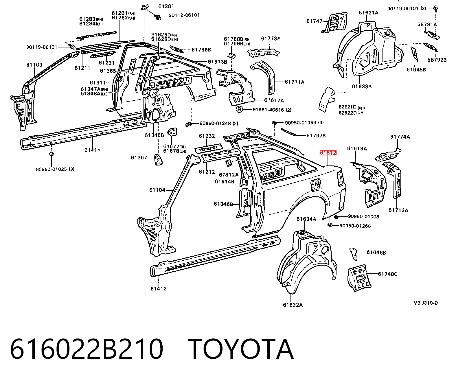 Comprar Aleta trasera izquierda Toyota Celica  T16 a bajo precio