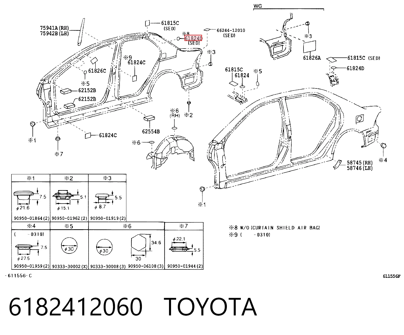 6182412060 Toyota