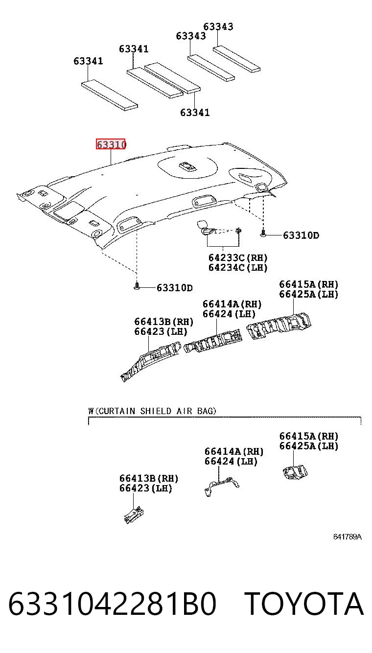 Comprar Guarnecido de techo Toyota RAV4 III A3 a bajo precio