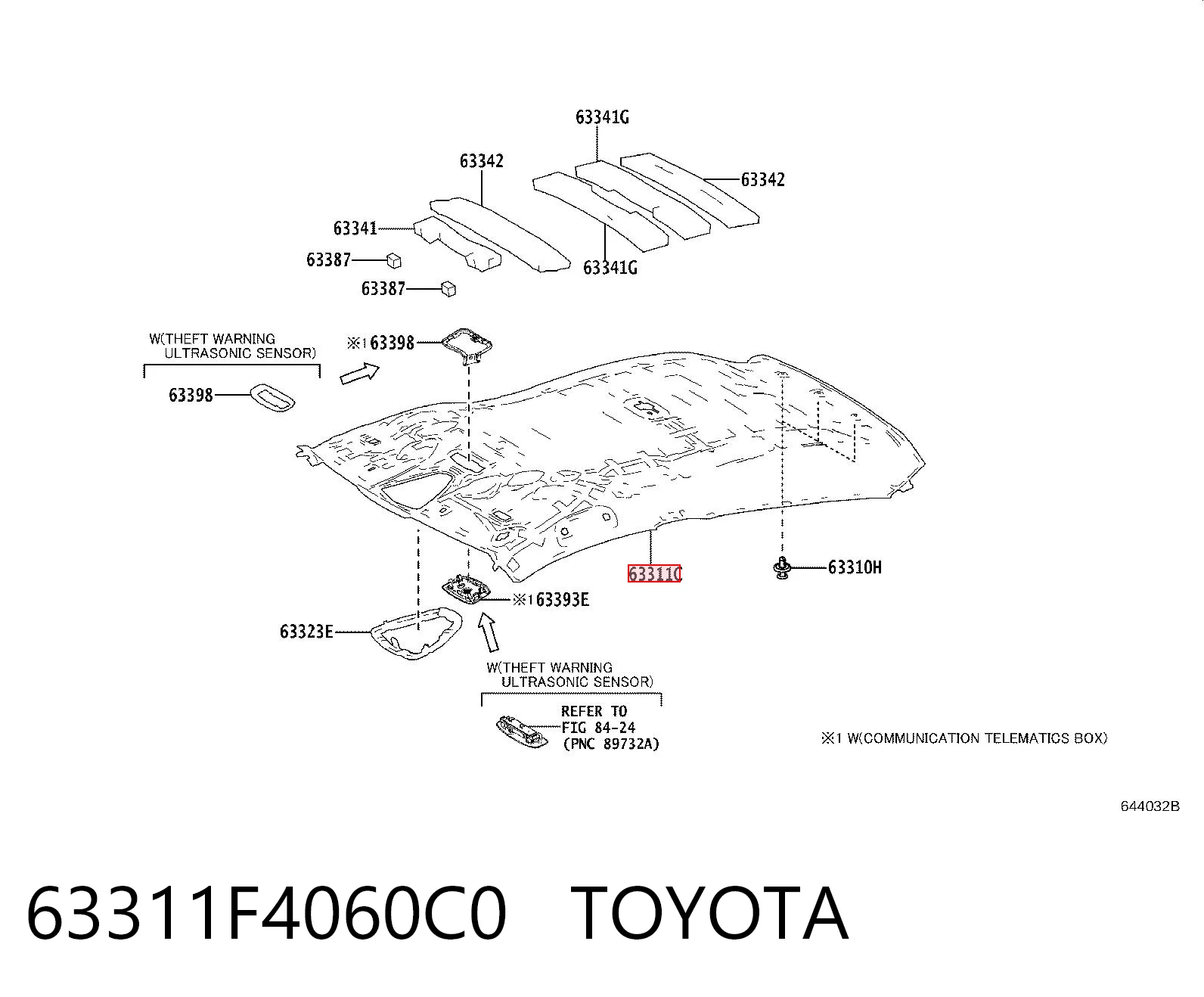 Techo interior para Toyota C-HR X10