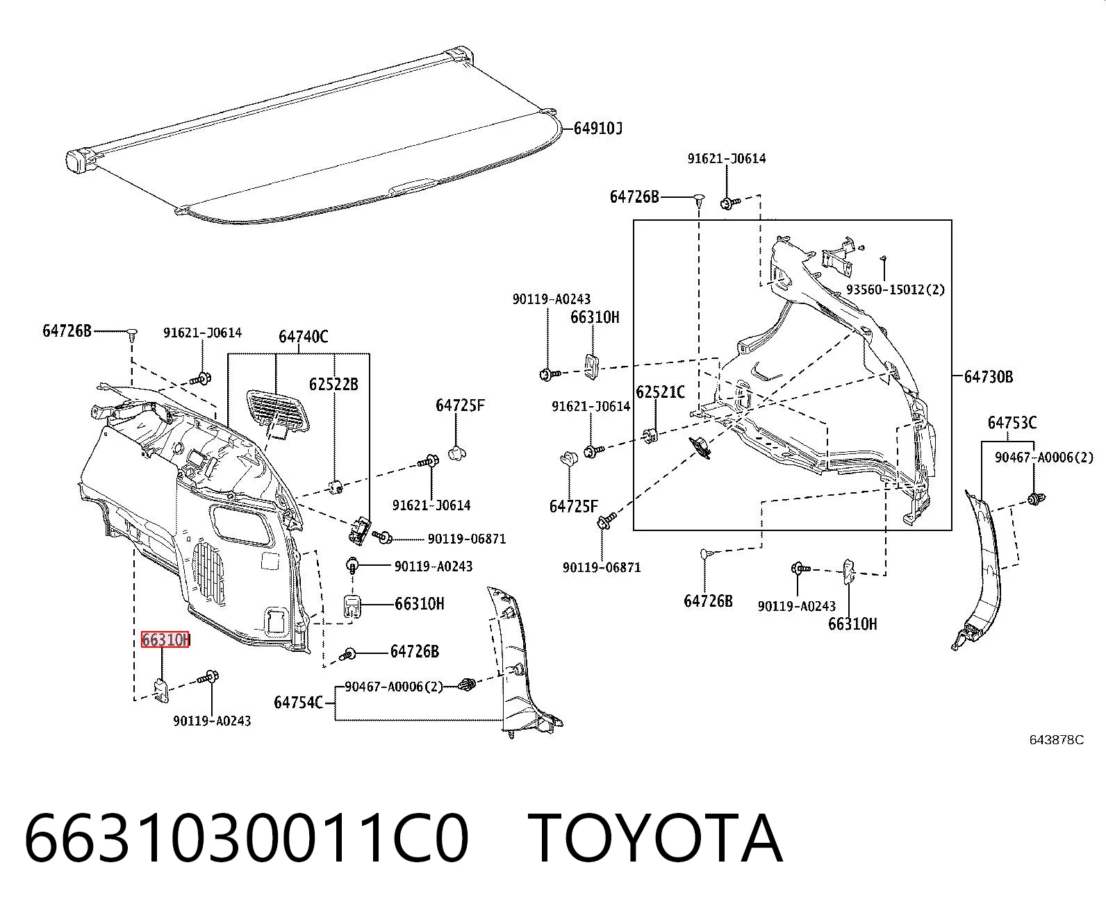 6631030011C0 Toyota