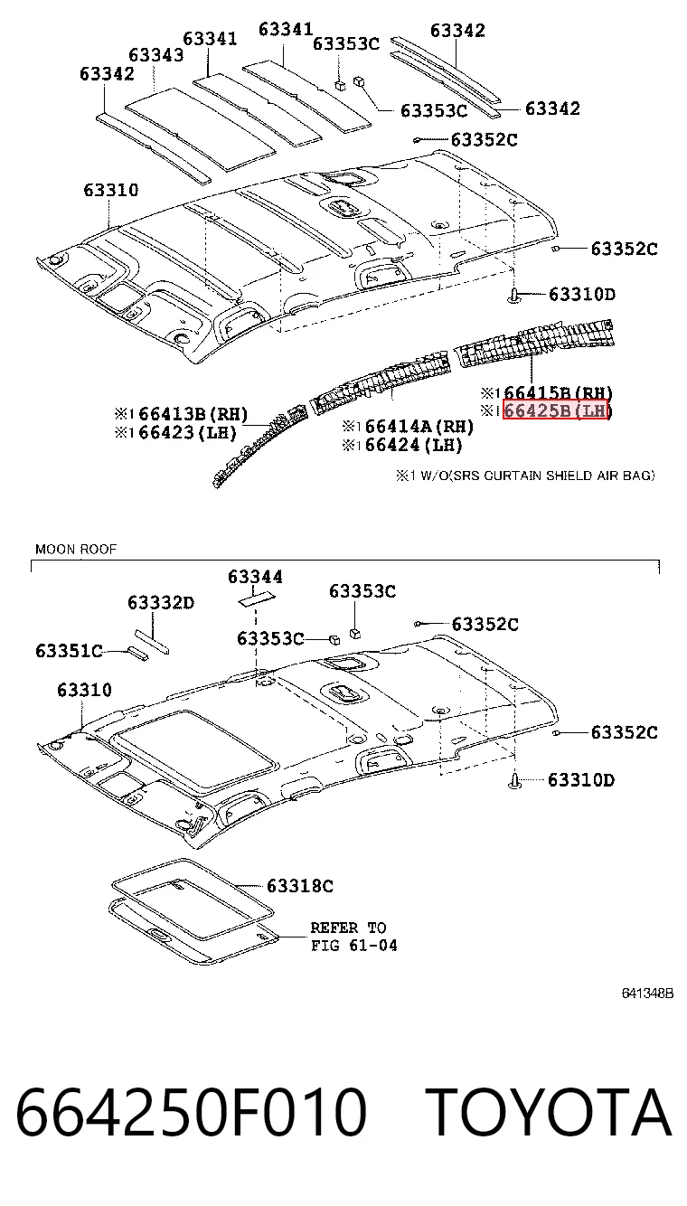 664250F010 Toyota