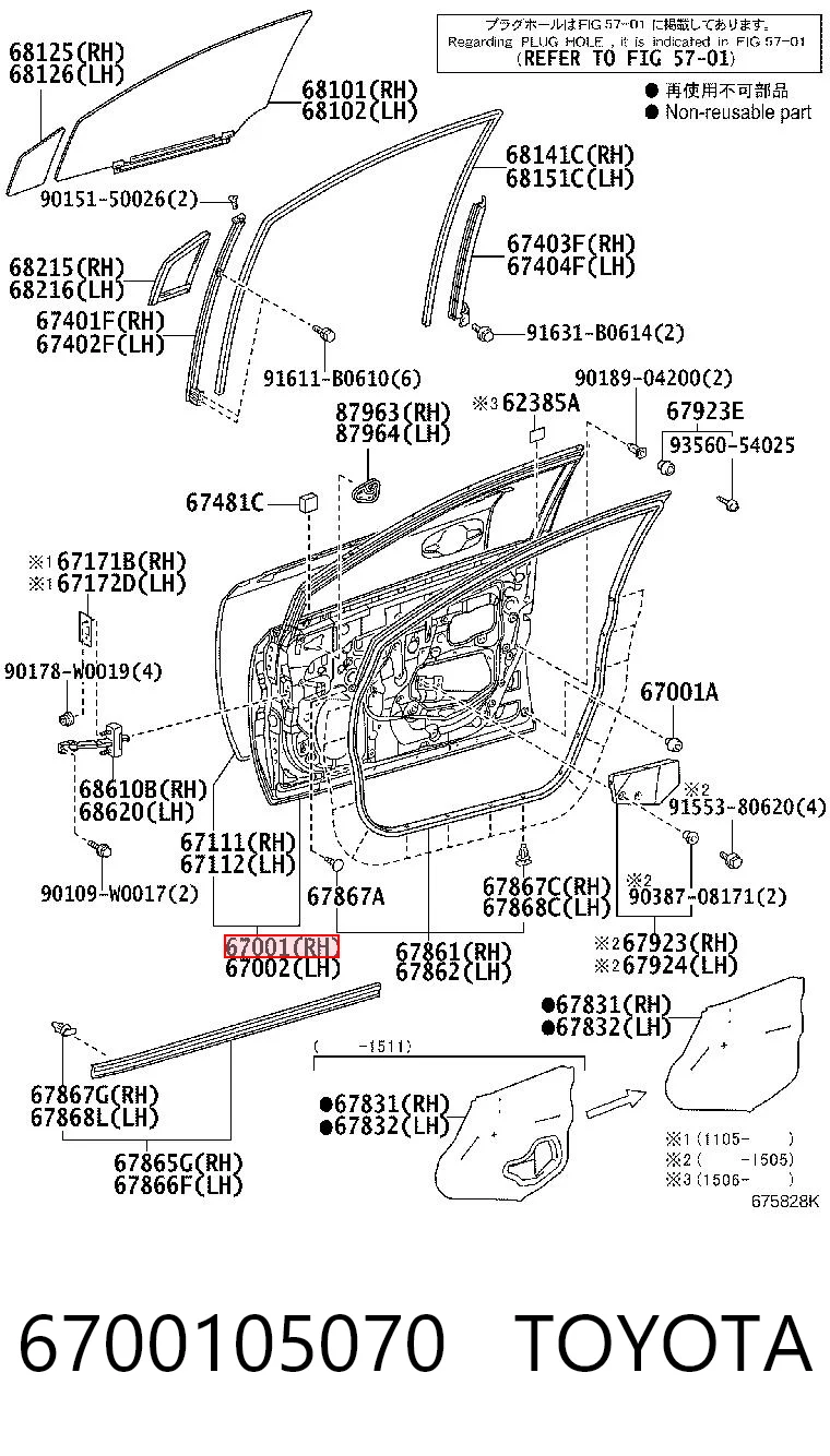 6700105070 Toyota