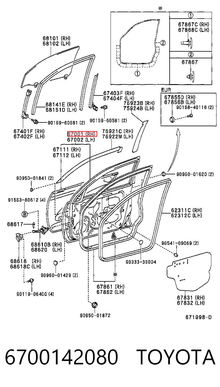 6700142080 Toyota