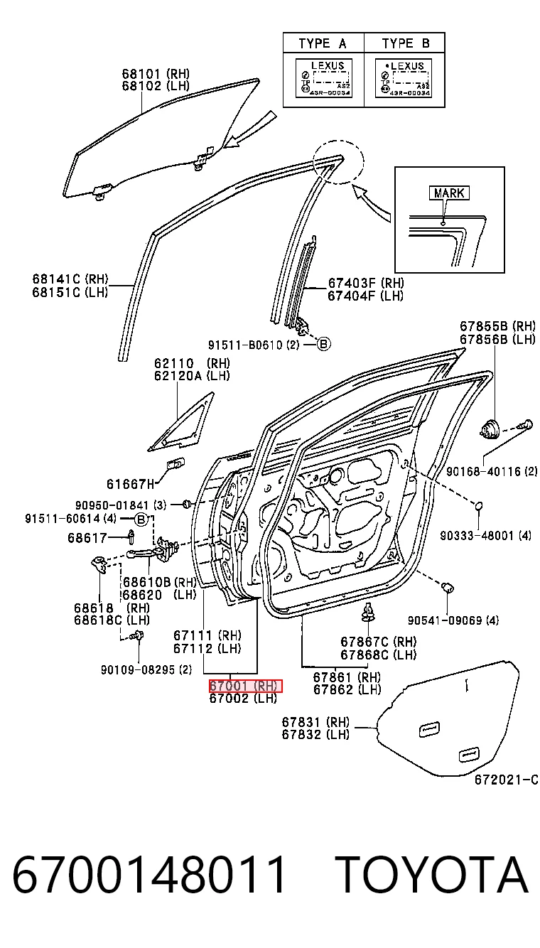 6700148011 Toyota