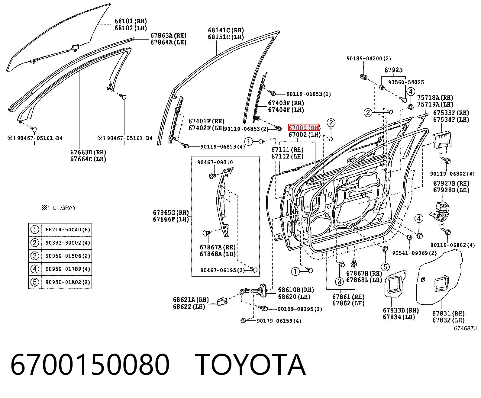 6700150080 Toyota