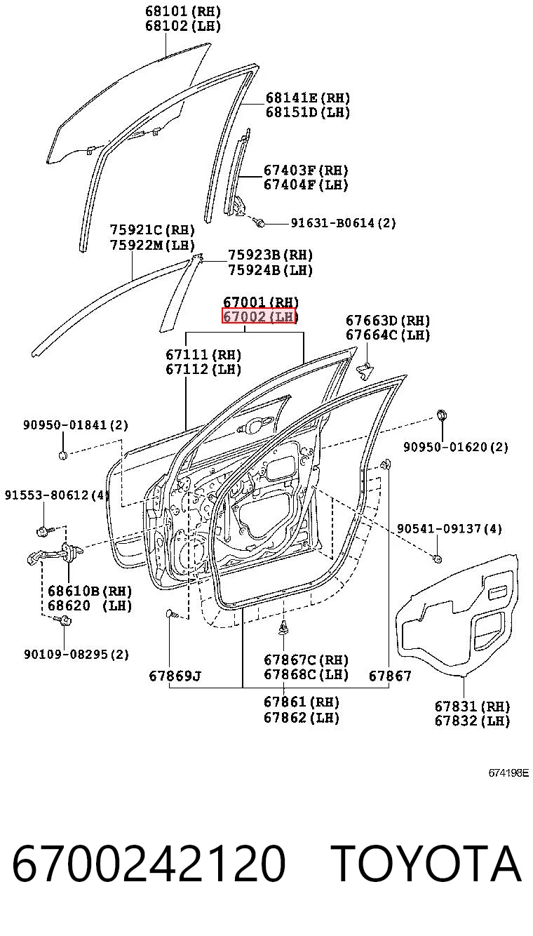 6700242120 Toyota