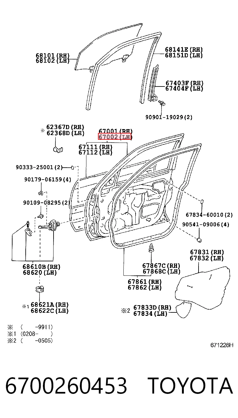 6700260453 Toyota