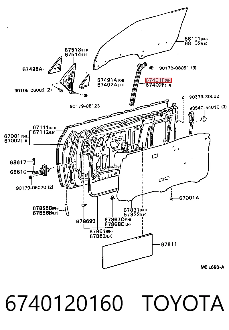 6740120160 Toyota