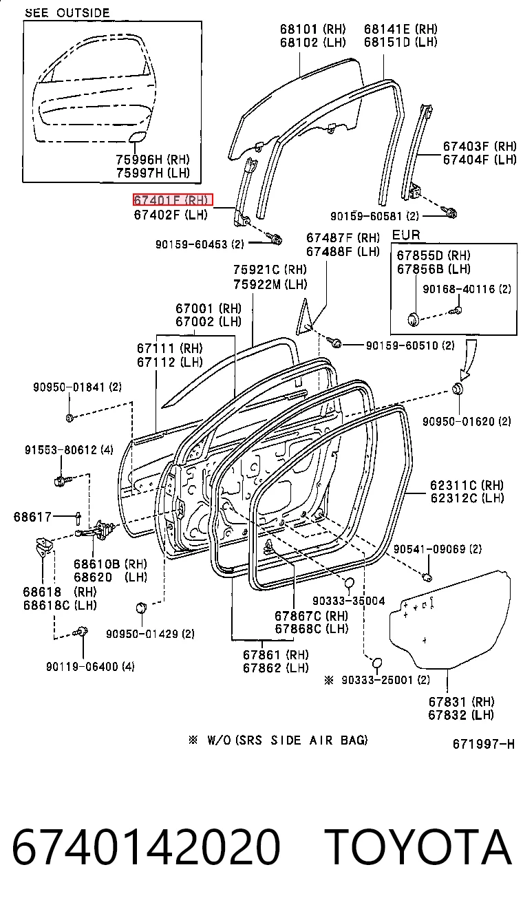 6740142020 Toyota