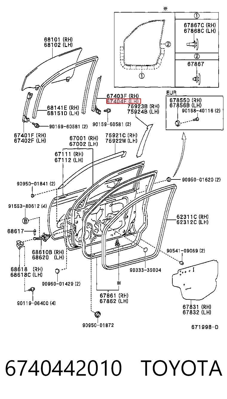 6740442010 Toyota